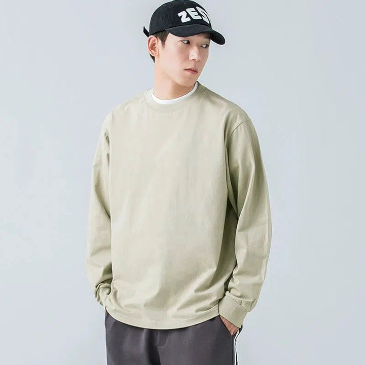 Bottoming Solid Color Long Sleeve T-shirt