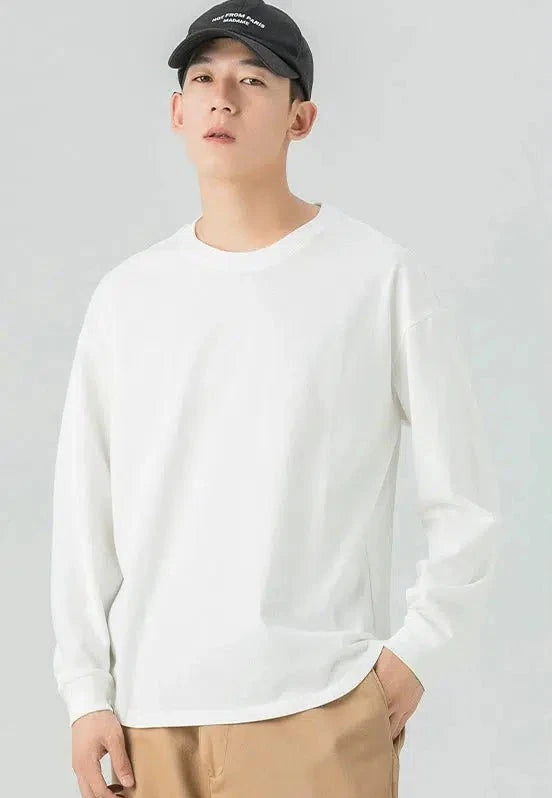 Bottoming Solid Color Long Sleeve T-shirt