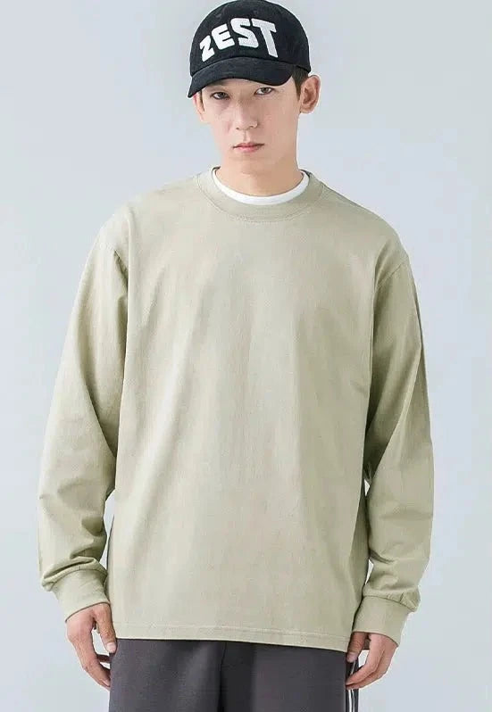 Bottoming Solid Color Long Sleeve T-shirt