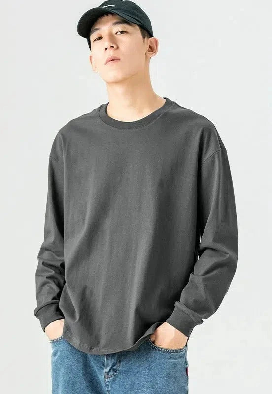 Bottoming Solid Color Long Sleeve T-shirt