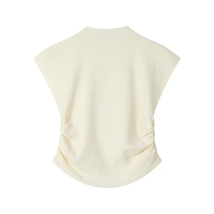 Bow Detail Sleeveless Knit Top