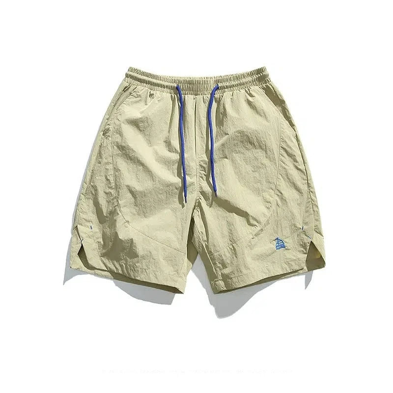 Breathable Elastic Waist Casual Shorts