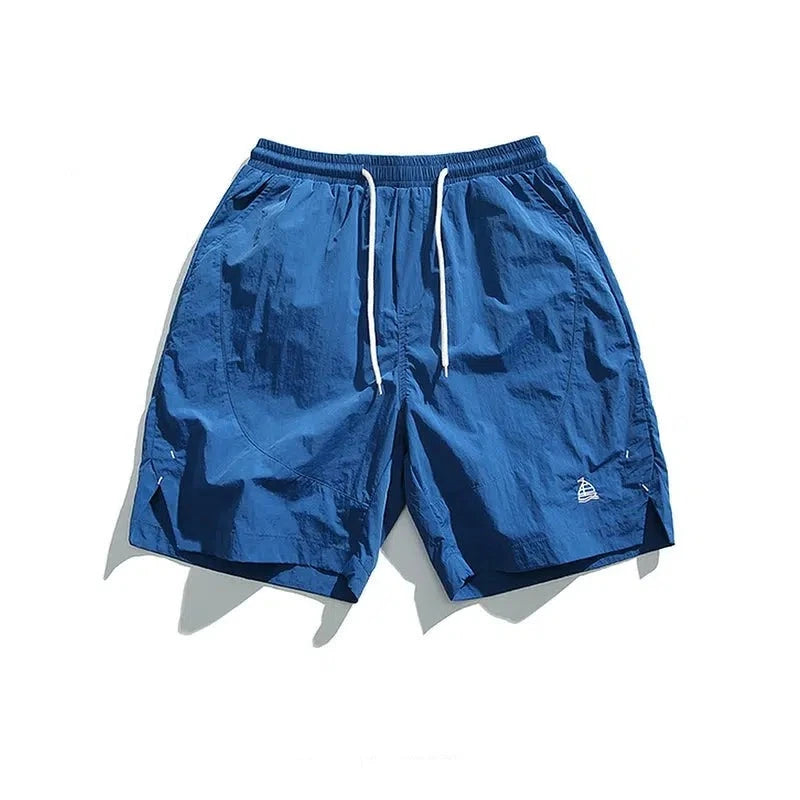 Breathable Elastic Waist Casual Shorts