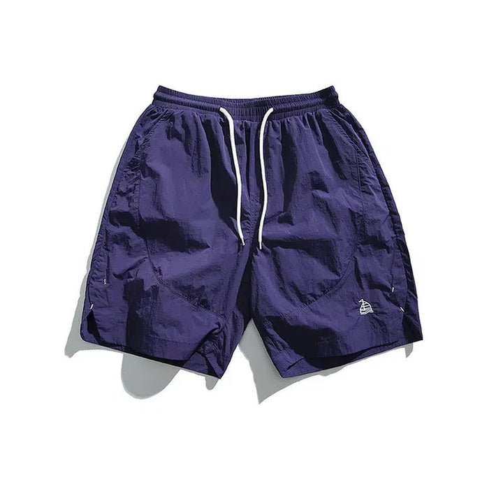 Breathable Elastic Waist Casual Shorts