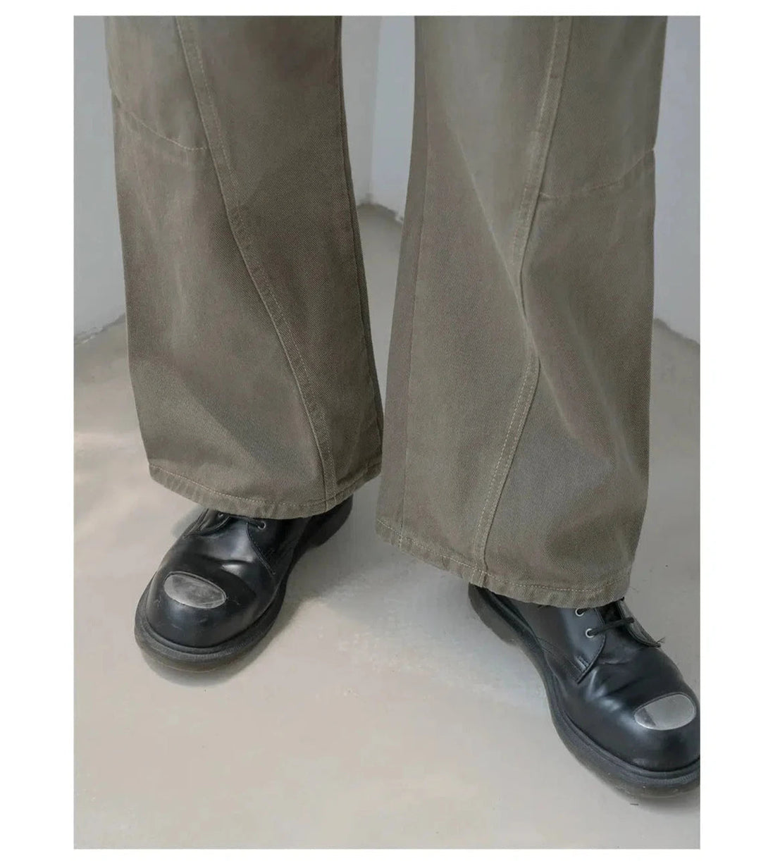 Brown-Faded Utility Pants