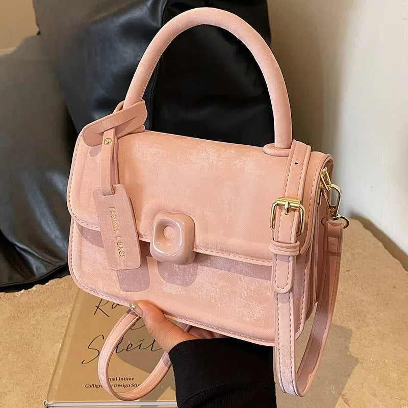 Buckle All-match Crossbody Handbag