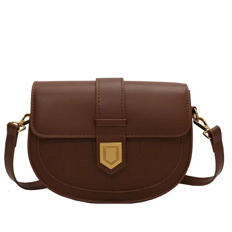 Buckle Leather Crossbody Bag