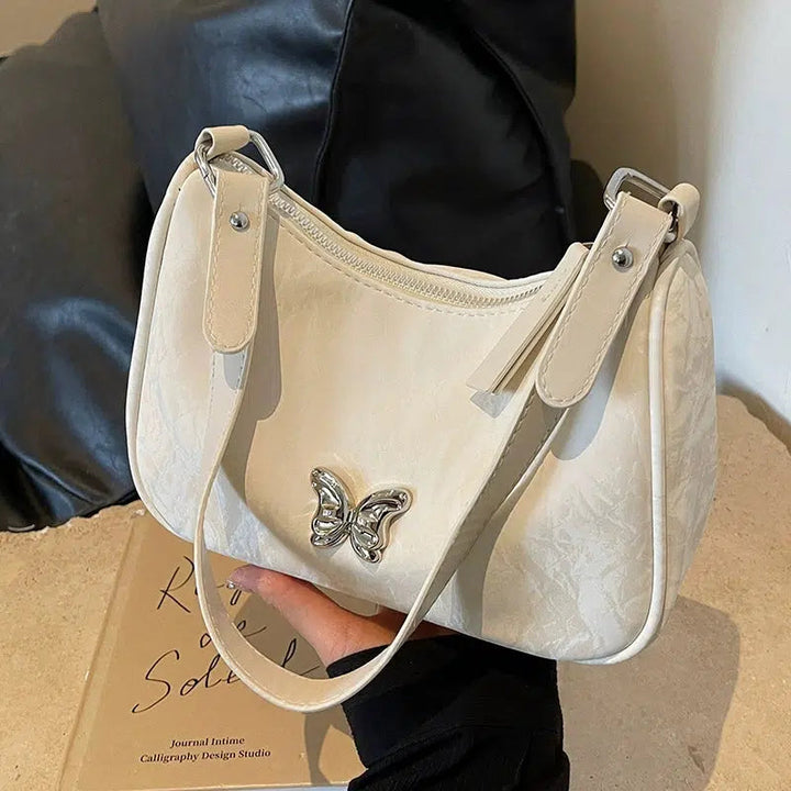 Butterfly Decor Shoulder Bag