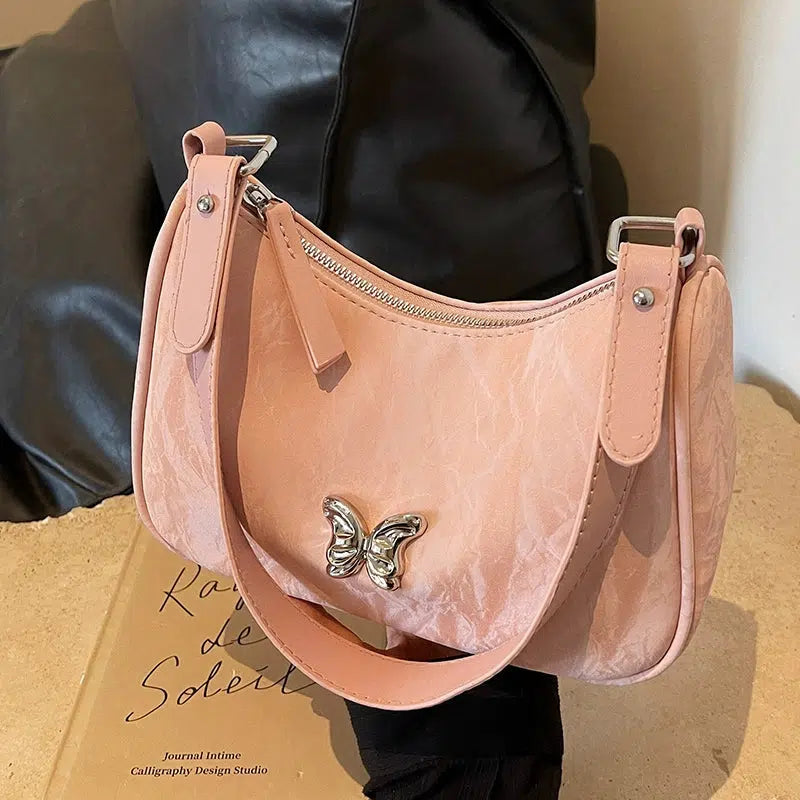 Butterfly Decor Shoulder Bag