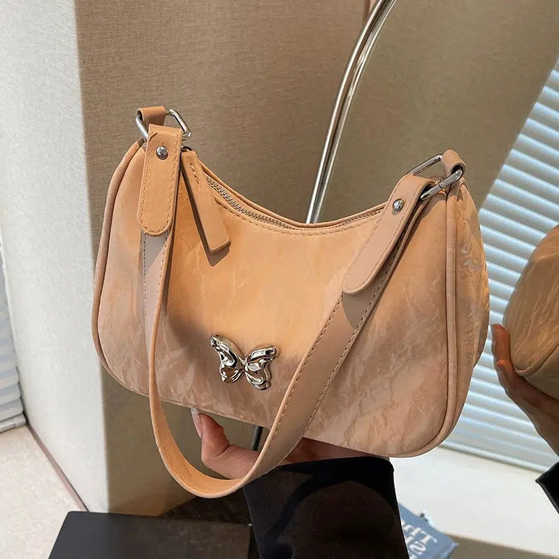 Butterfly Decor Shoulder Bag