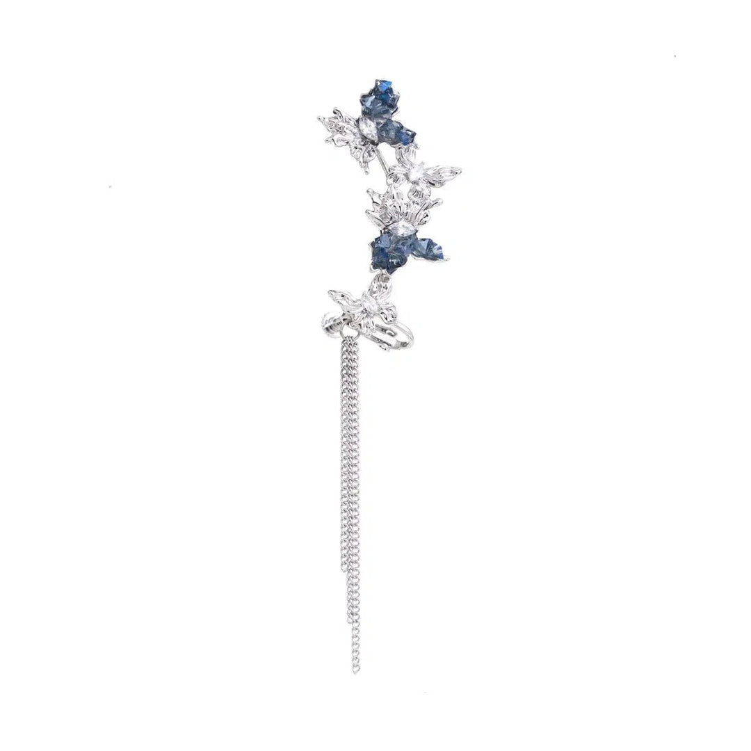 Butterfly Tassel Ear Clips