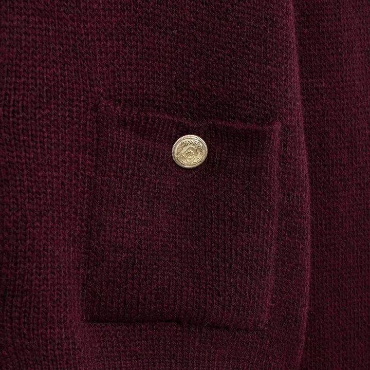 Button-Front Knit Cardigan