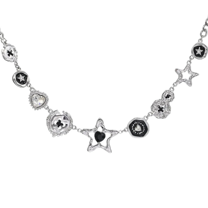 Button Star Necklace