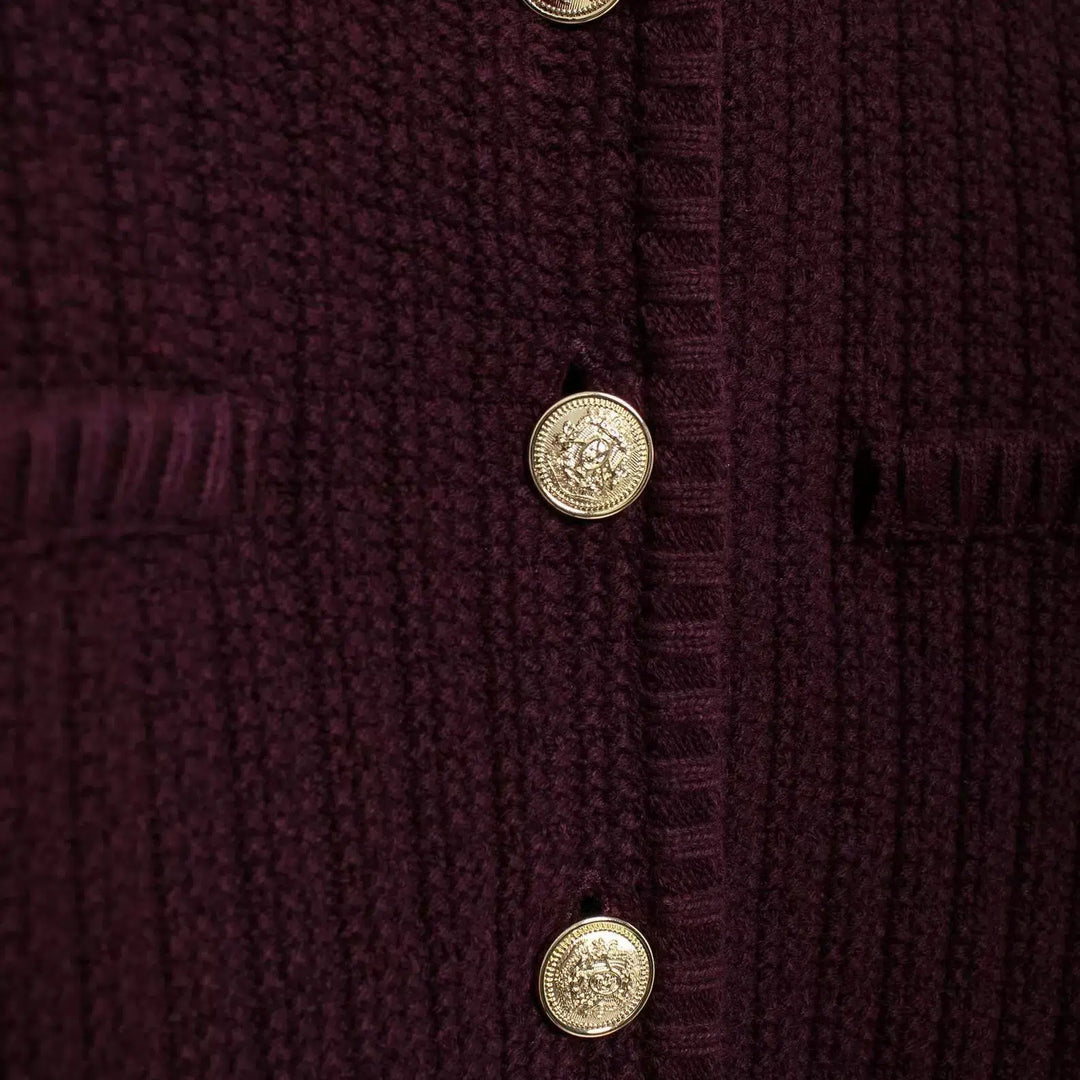 Button-Up Knit Cardigan