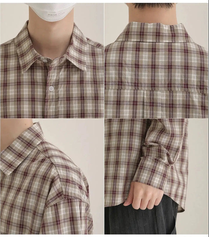 Button-down Plaid Shirt