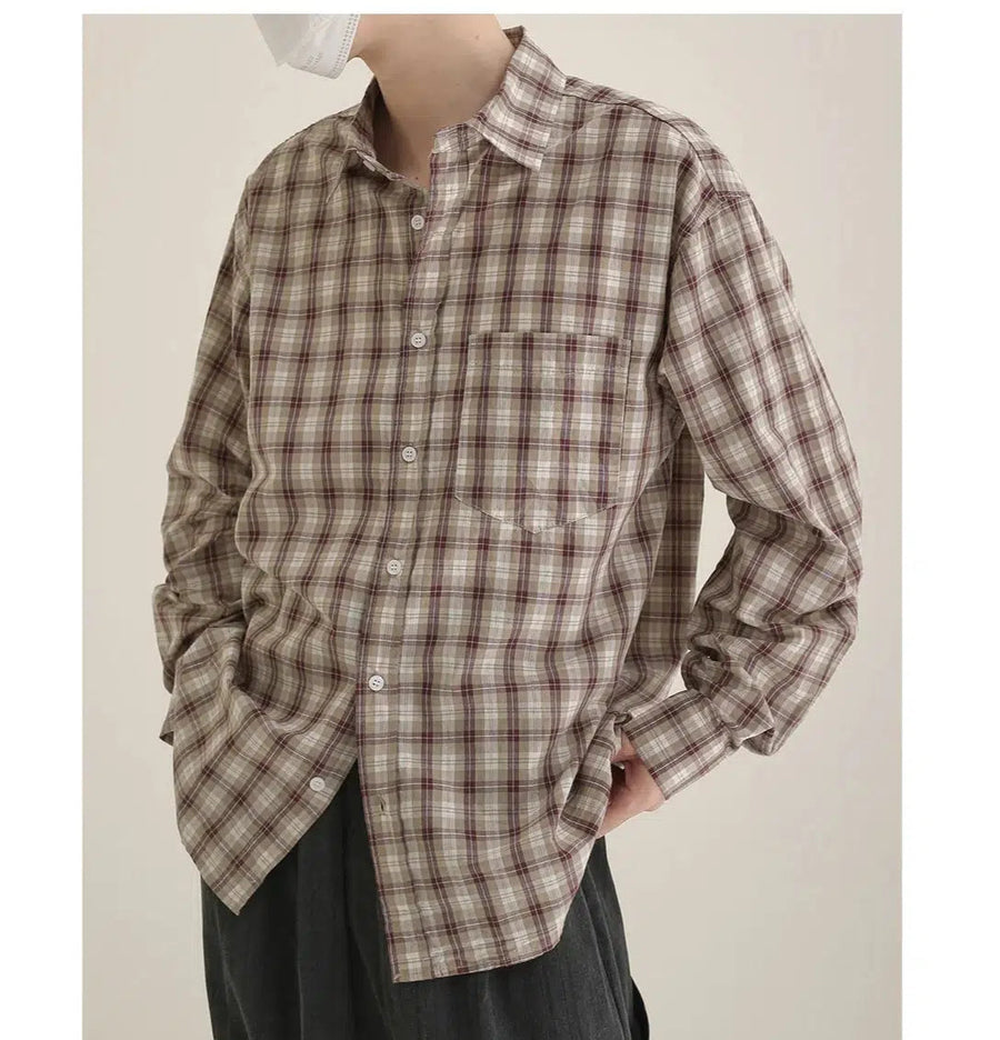 Button-down Plaid Shirt