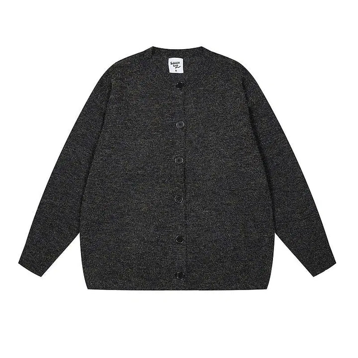 Button-front Knit Cardigan