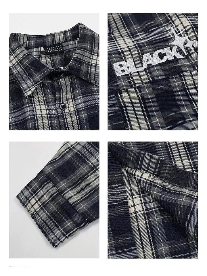 Button-up Plaid Shirt