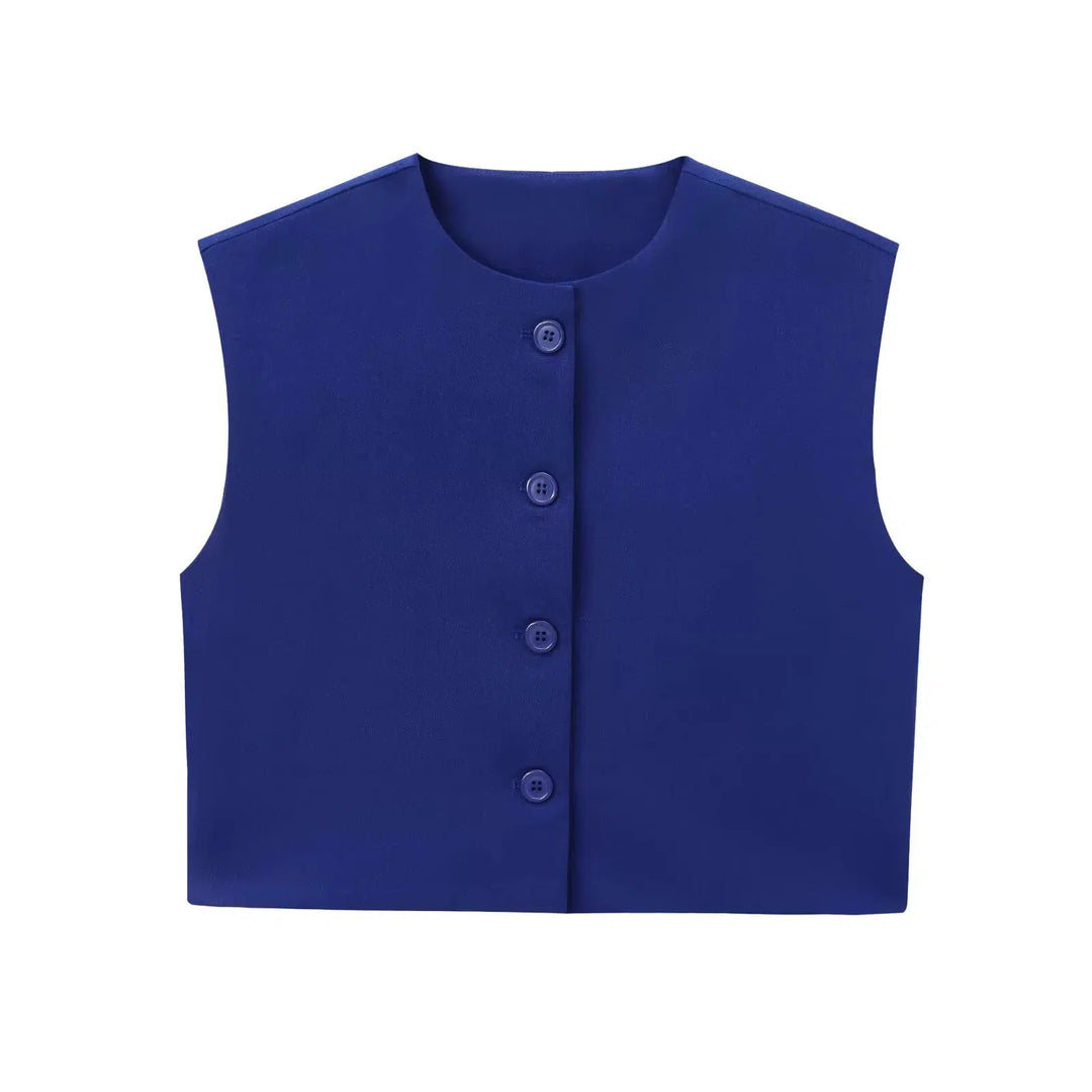 Buttoned Vest Top