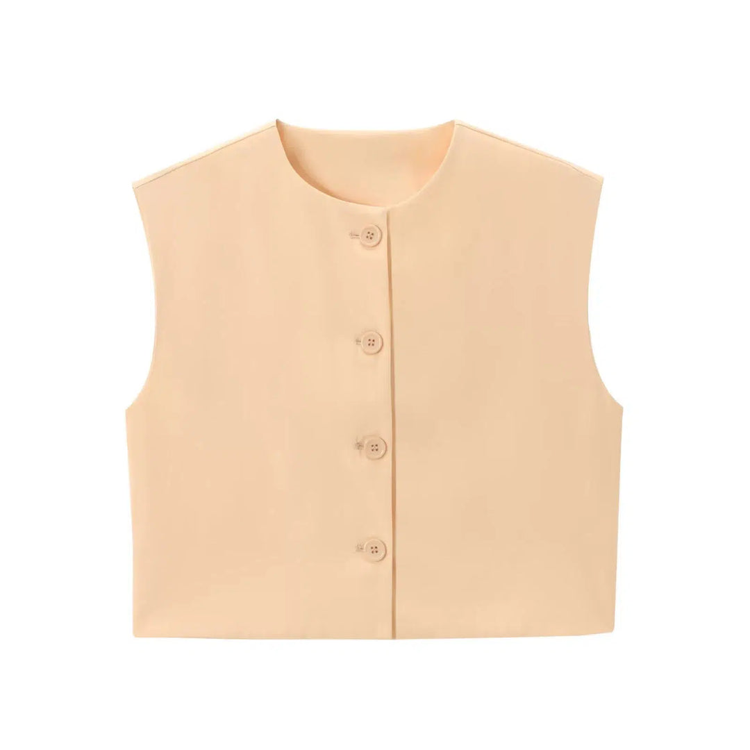 Buttoned Vest Top