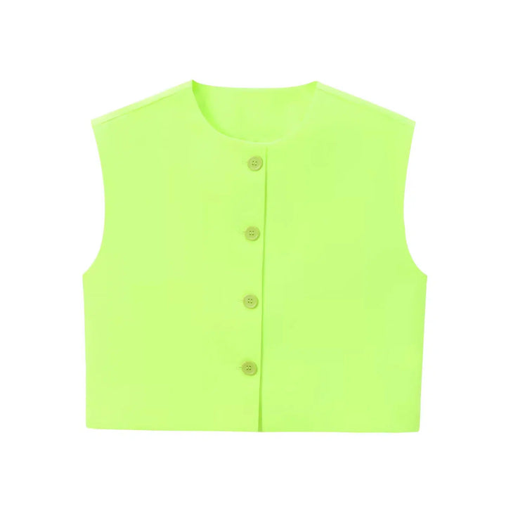 Buttoned Vest Top