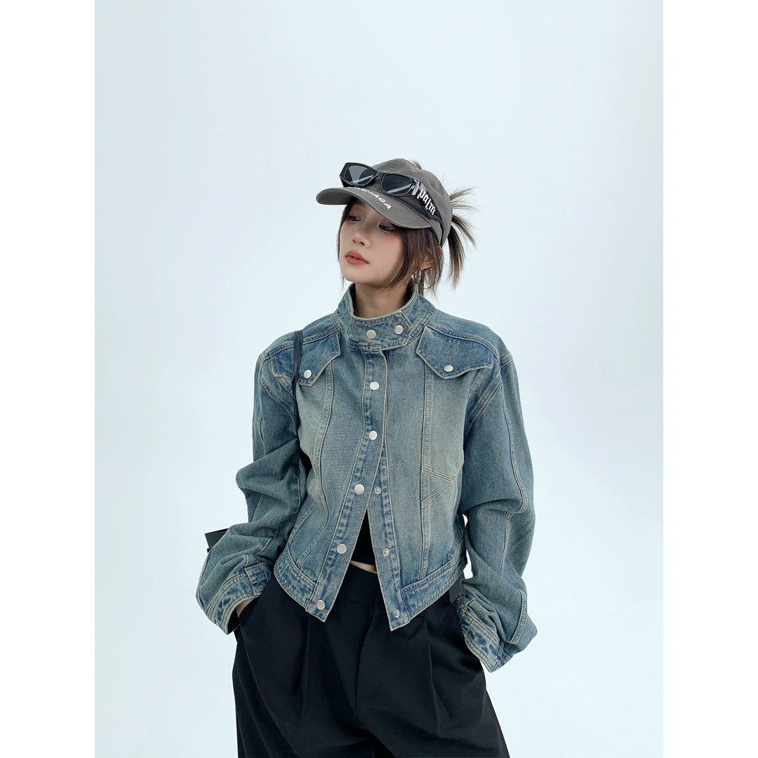 Retro Buttons Denim Jacket