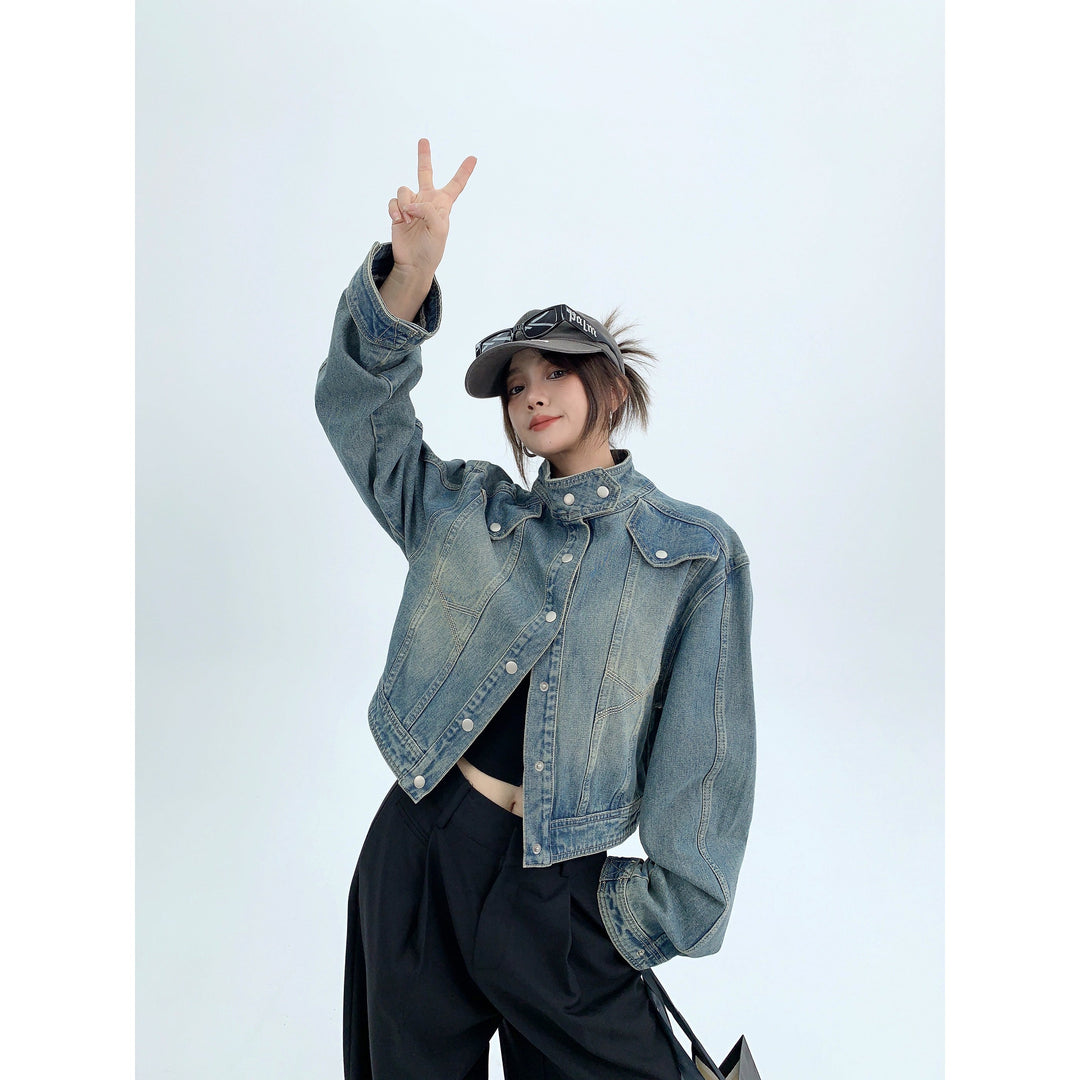 Retro Buttons Denim Jacket