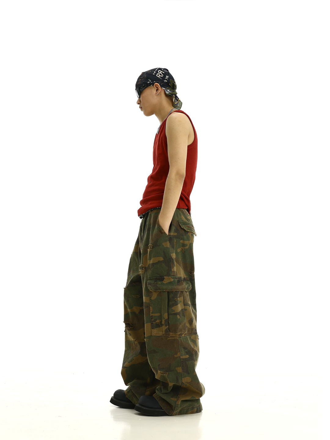 Camouflage Baggy Cargo Pants