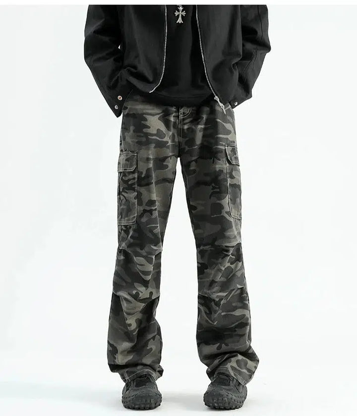 Camouflage Cargo Casual Pants