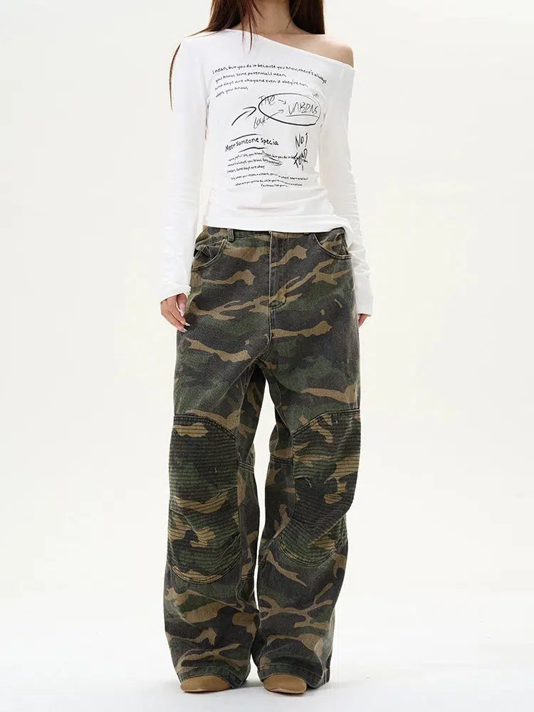 Camouflage Cargo Casual Pants