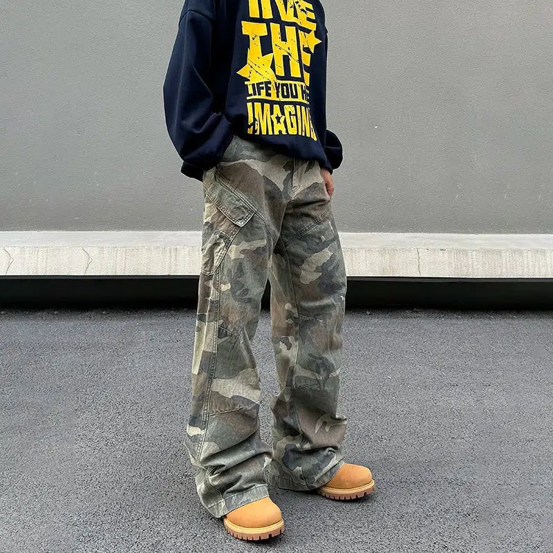 Camouflage Cargo Casual Pants