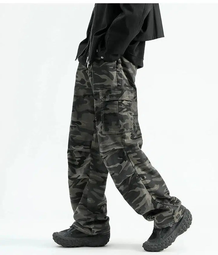 Camouflage Cargo Casual Pants