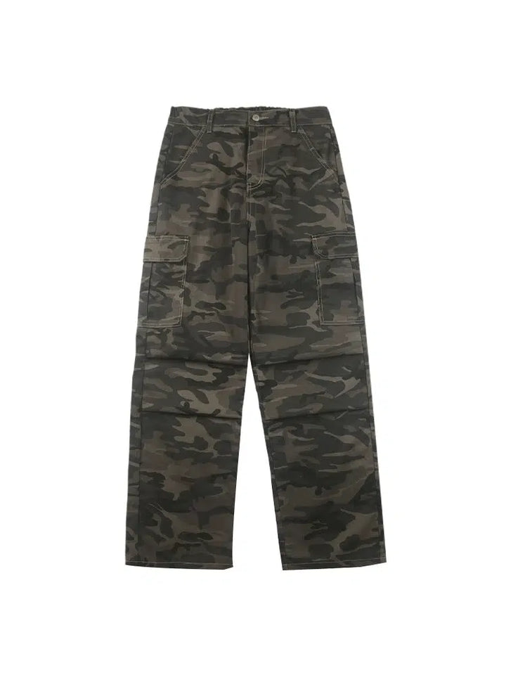 Camouflage Cargo Casual Pants