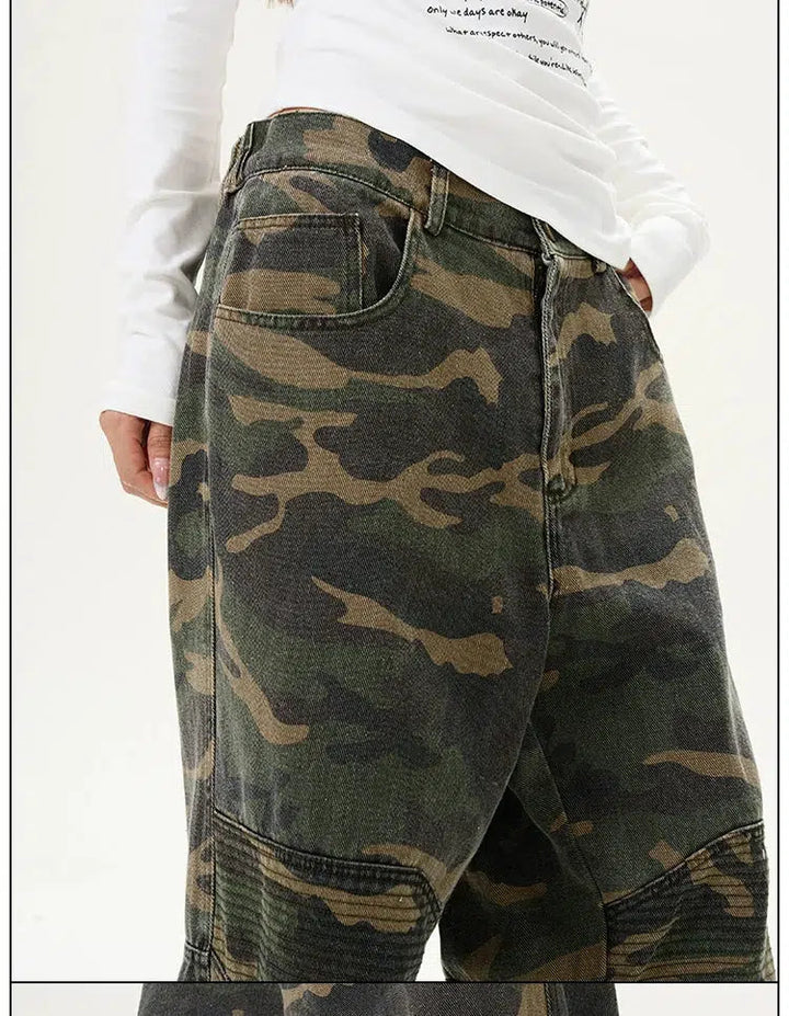 Camouflage Cargo Casual Pants