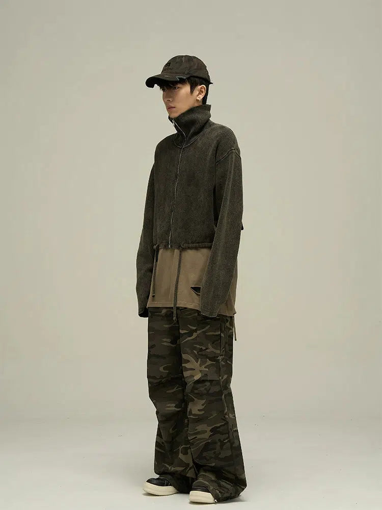 Camouflage Cargo Parachute Pants