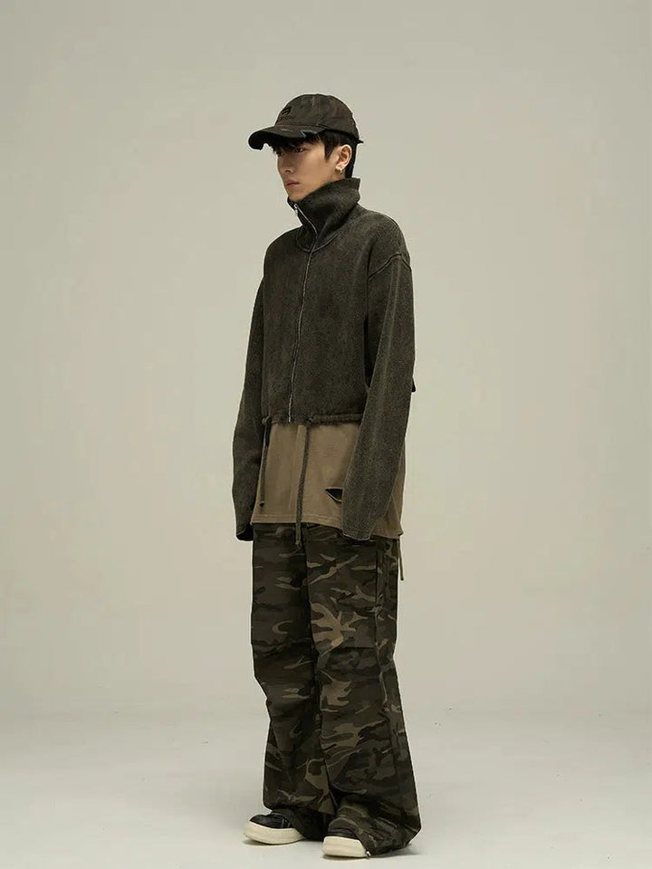 Camouflage Cargo Parachute Pants