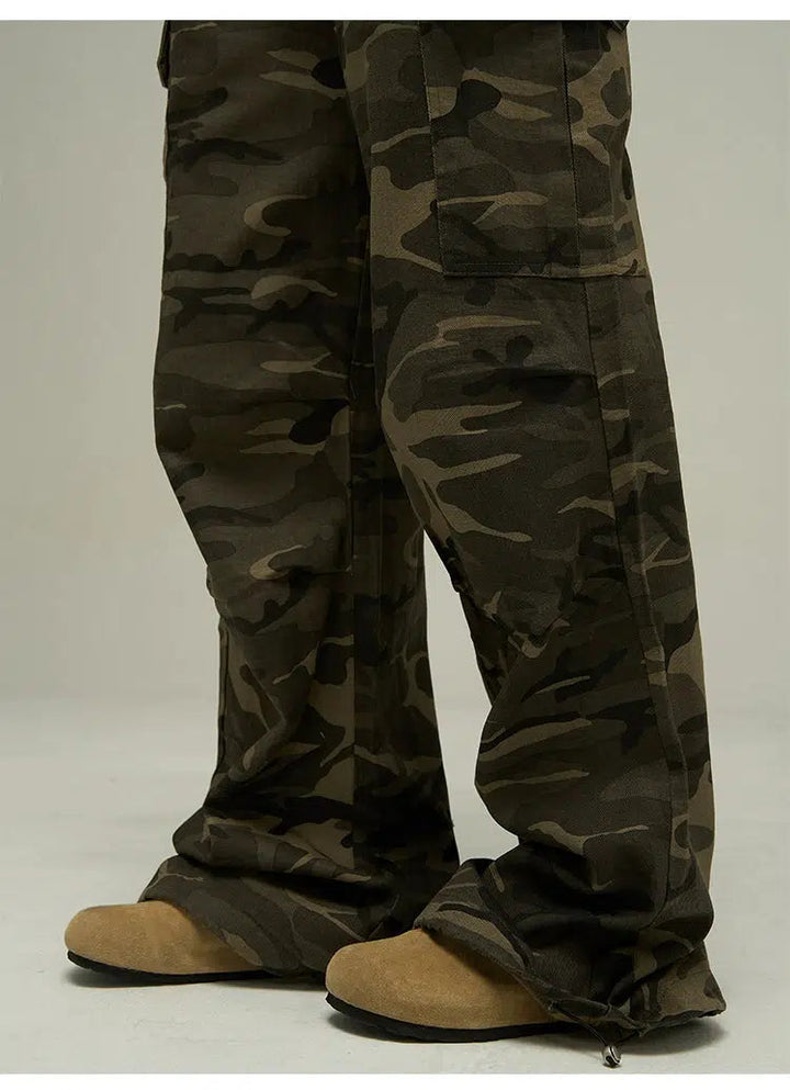 Camouflage Cargo Parachute Pants