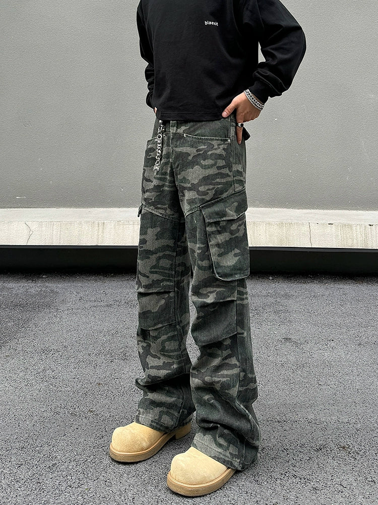 Camouflage Cargo Pocket Pants