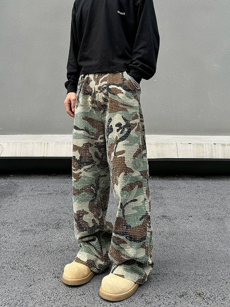 Camouflage Pattern Casual Pants