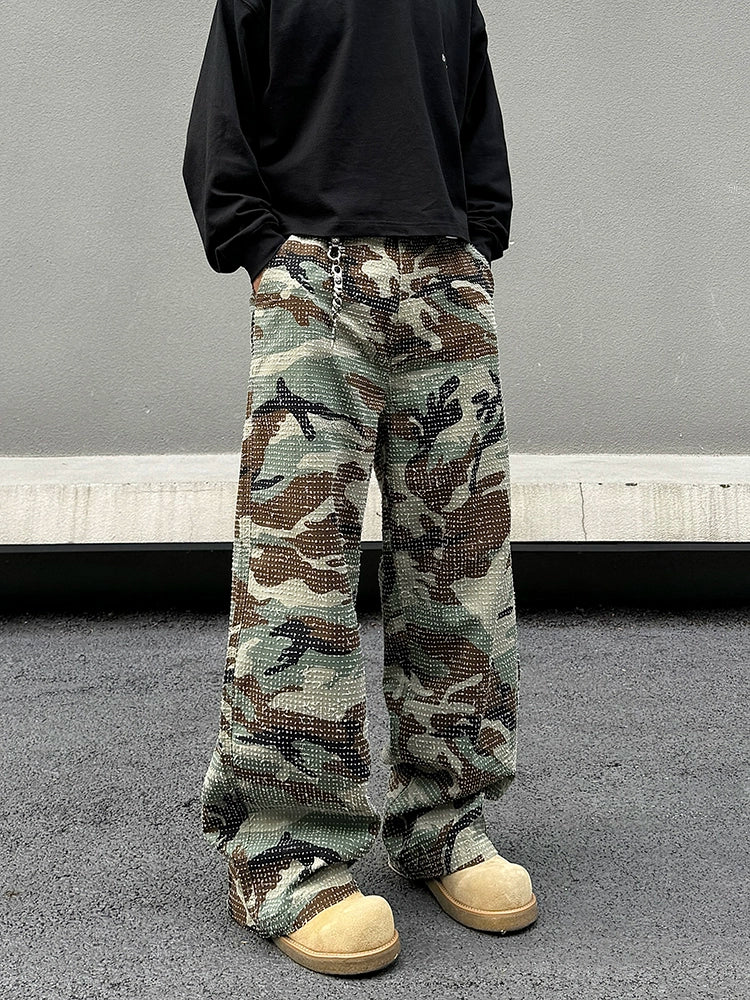 Camouflage Pattern Casual Pants