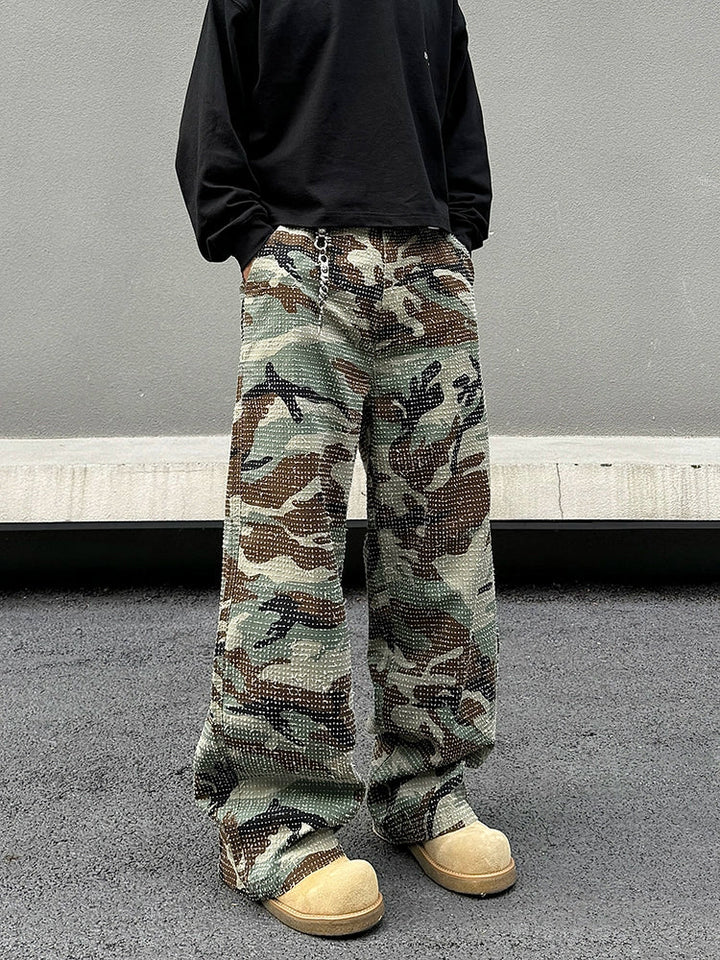 Camouflage Pattern Casual Pants