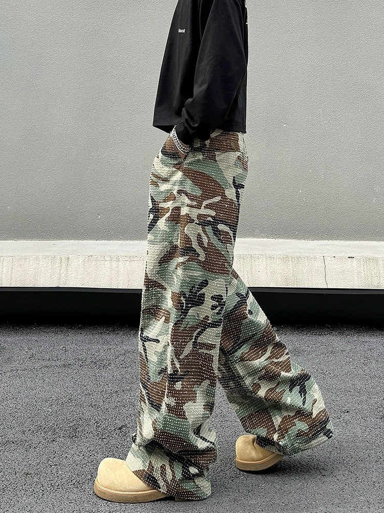 Camouflage Pattern Casual Pants