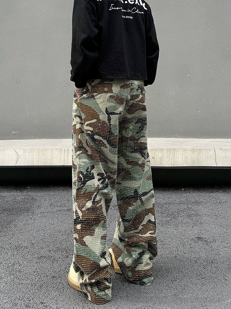 Camouflage Pattern Casual Pants