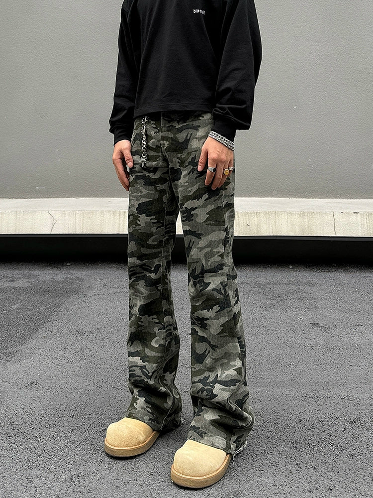 Camouflage Patterned Pants