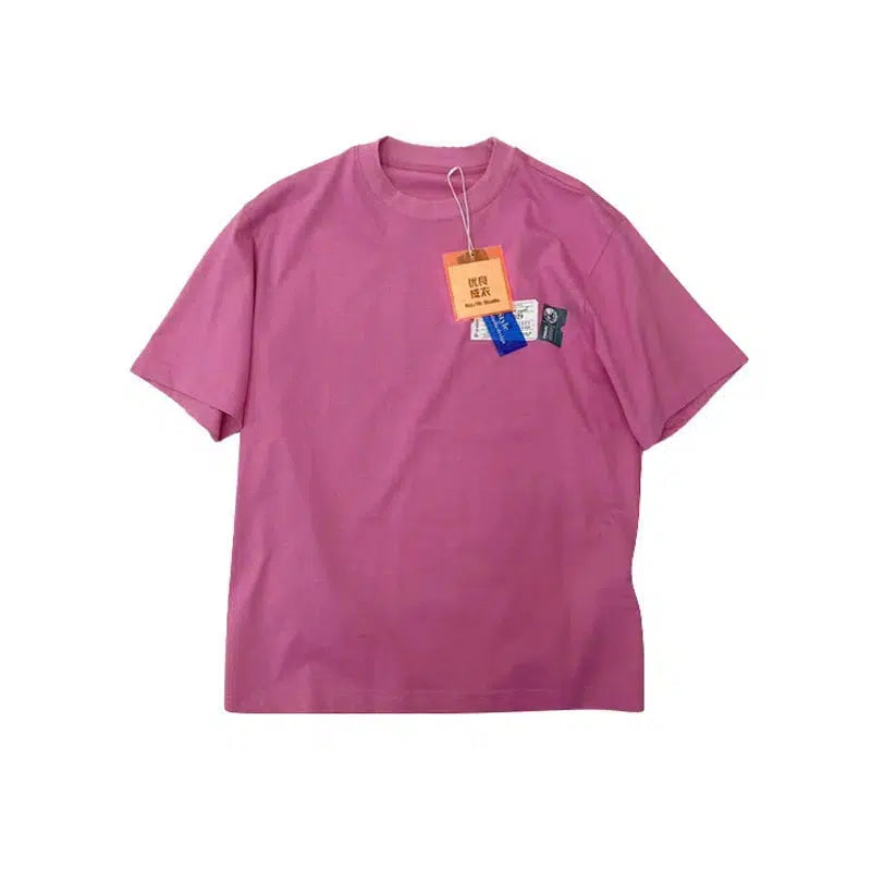 Candy-Colored Crew Neck T-shirt