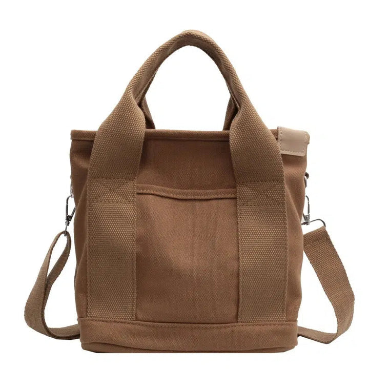 Canvas Bucket Shaped Bag