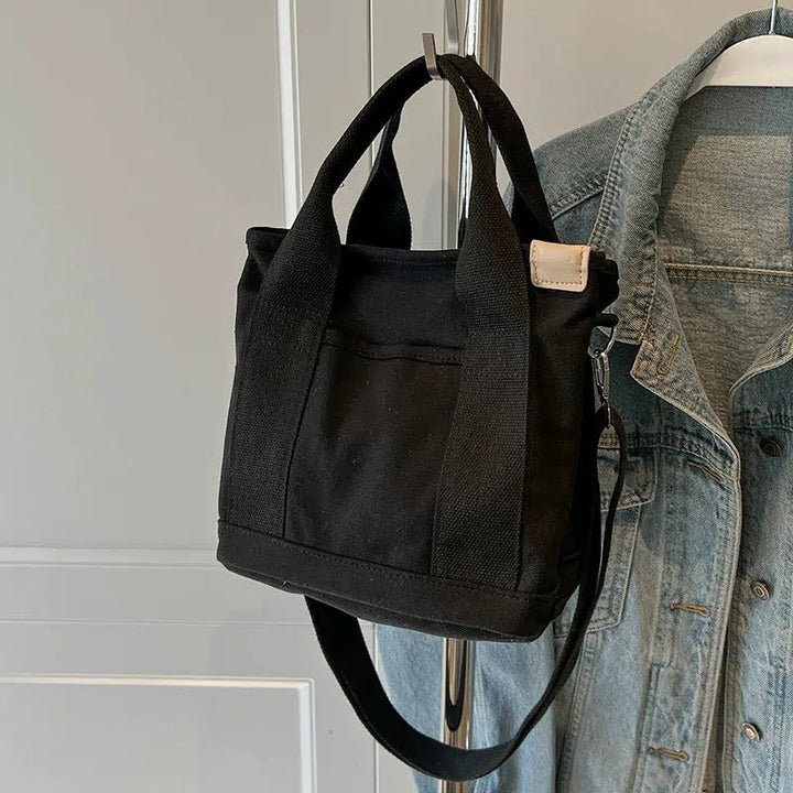 Canvas Bucket Shaped Bag