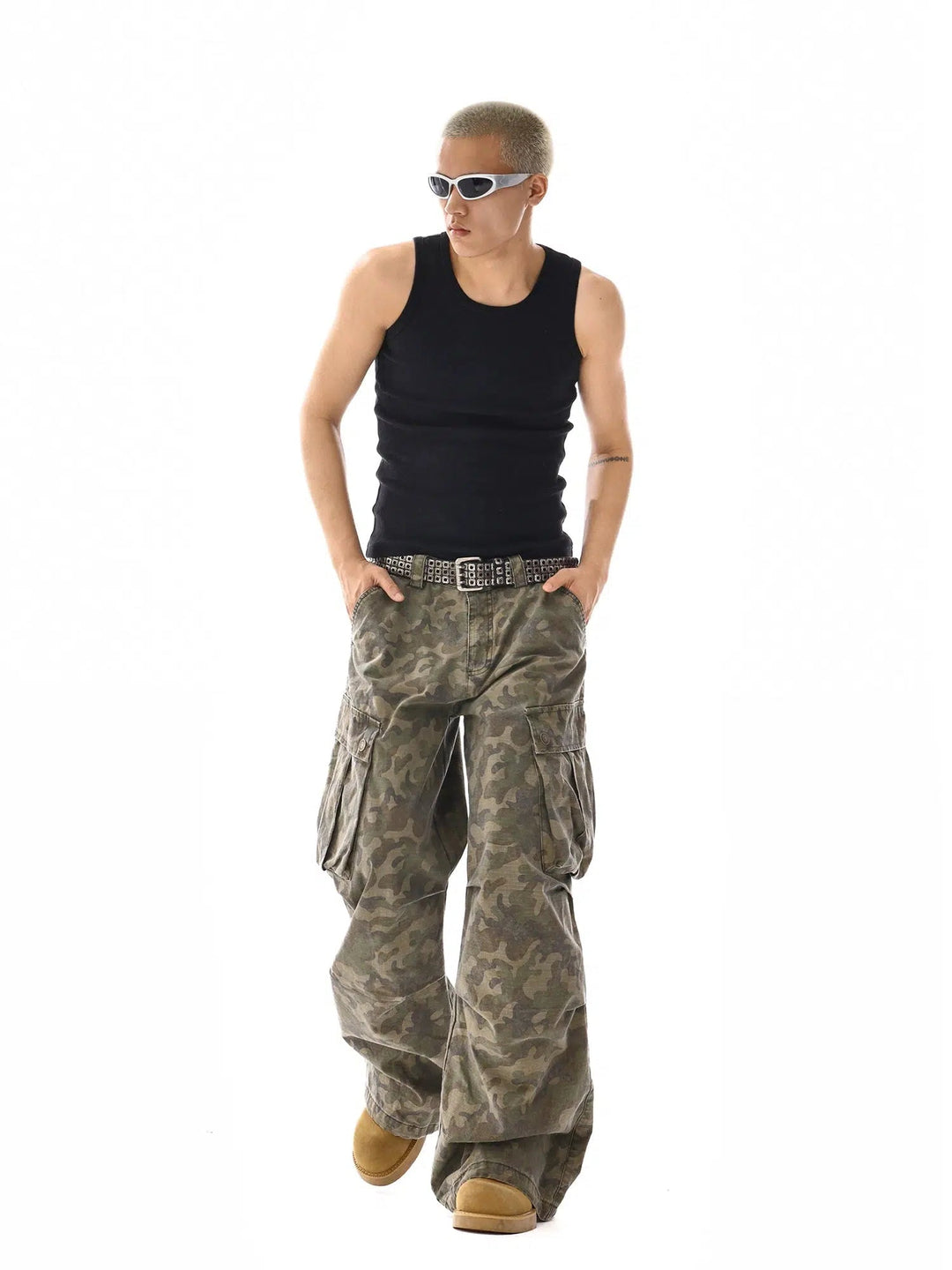 Multi-pocket Camo Cargo Pants