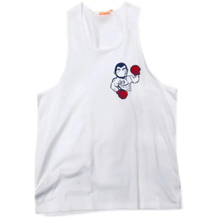 Cartoon Graphic Print Vest