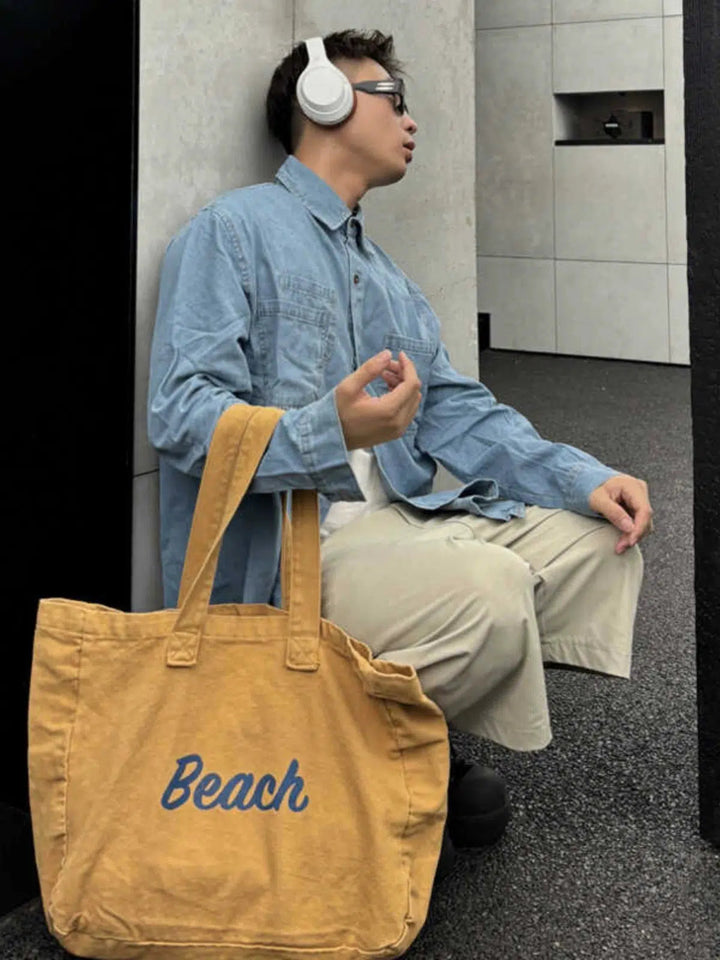 Casual Beach Tote Bag